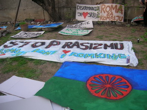 Protesti i proslava Dana Roma